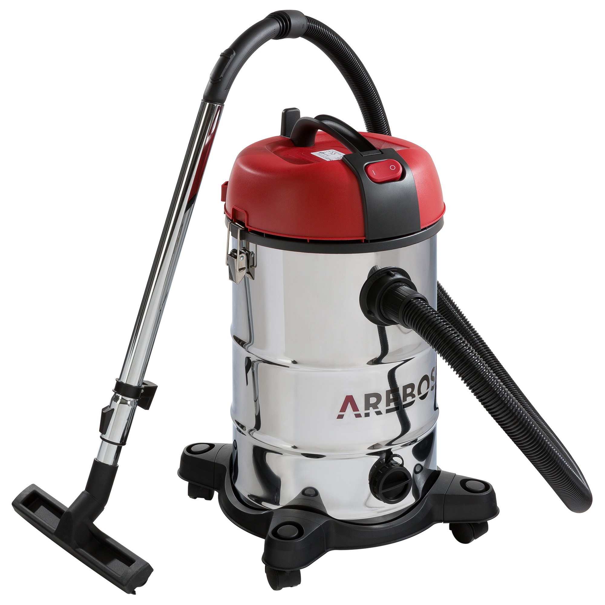 AREBOS Aspirapolvere industriale 1300 W | Aspirapolvere a secco e umido  bidone 30L | aspirapolvere auto | aspiratutto aspiracenere | aspirapolvere  ad