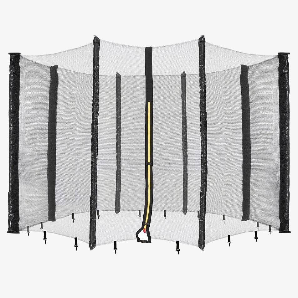 Arebos Rete di sicurezza per trampolino a 8 pali Ø 366 cm/12 piedi