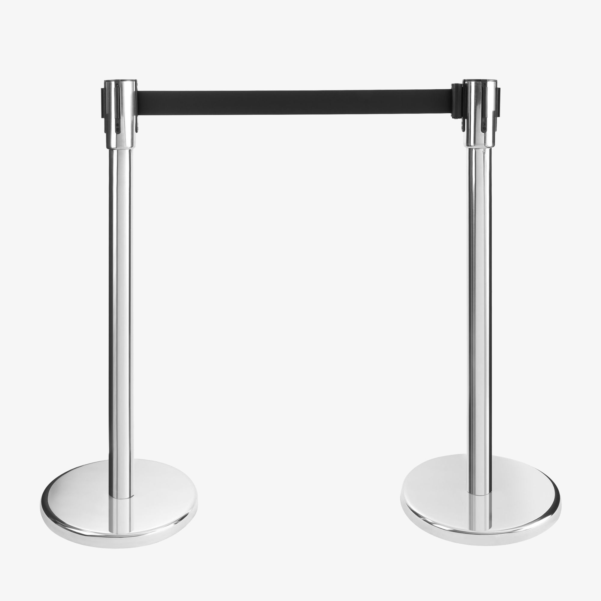 Arebos 2x Sistema di guida personale Stand/Post - con cintura tessile di 190 cm - per interni ed esterni