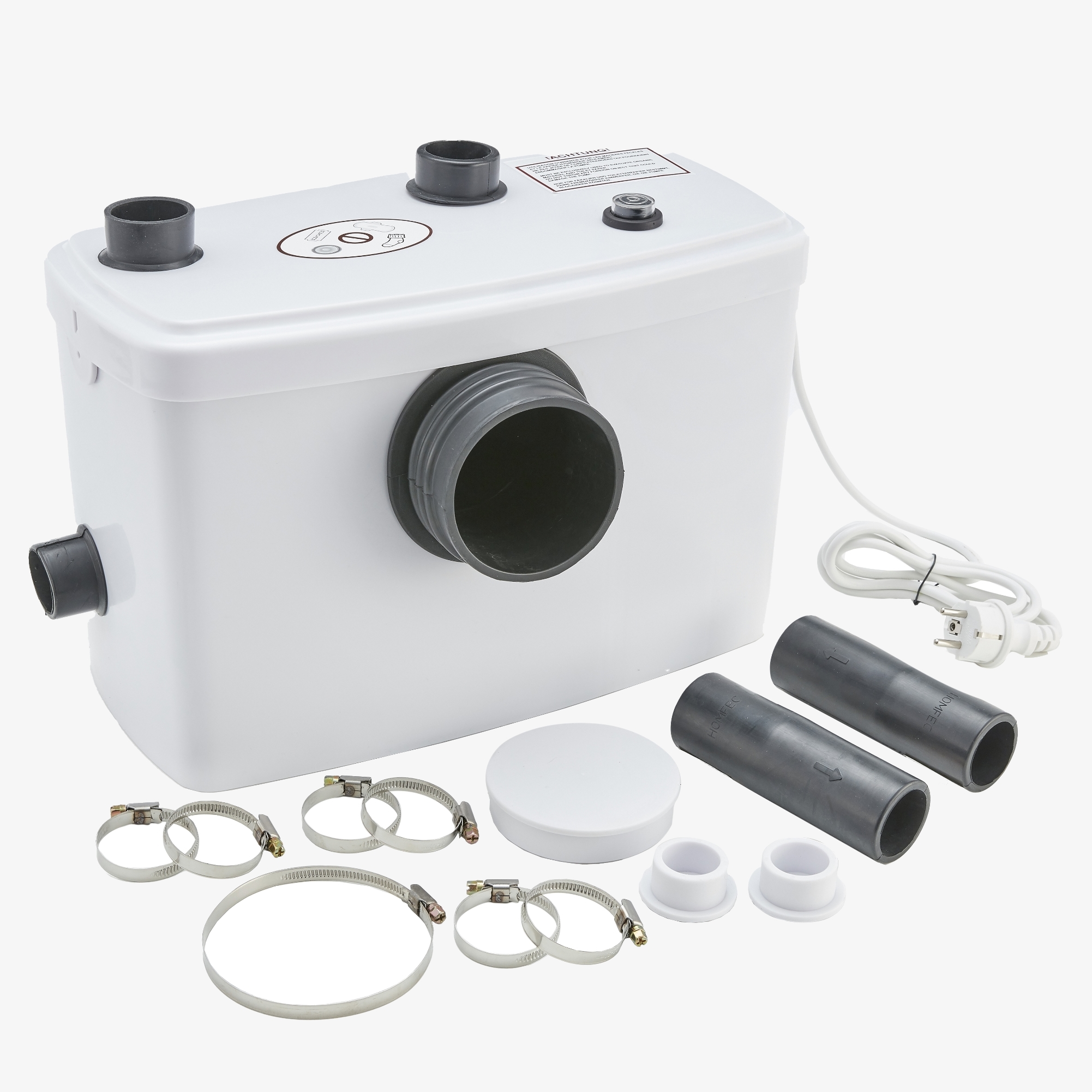 Arebos piccola pompa di sollevamento per acque reflue 600W - per WC, doccia, lavabo - 100 l/min