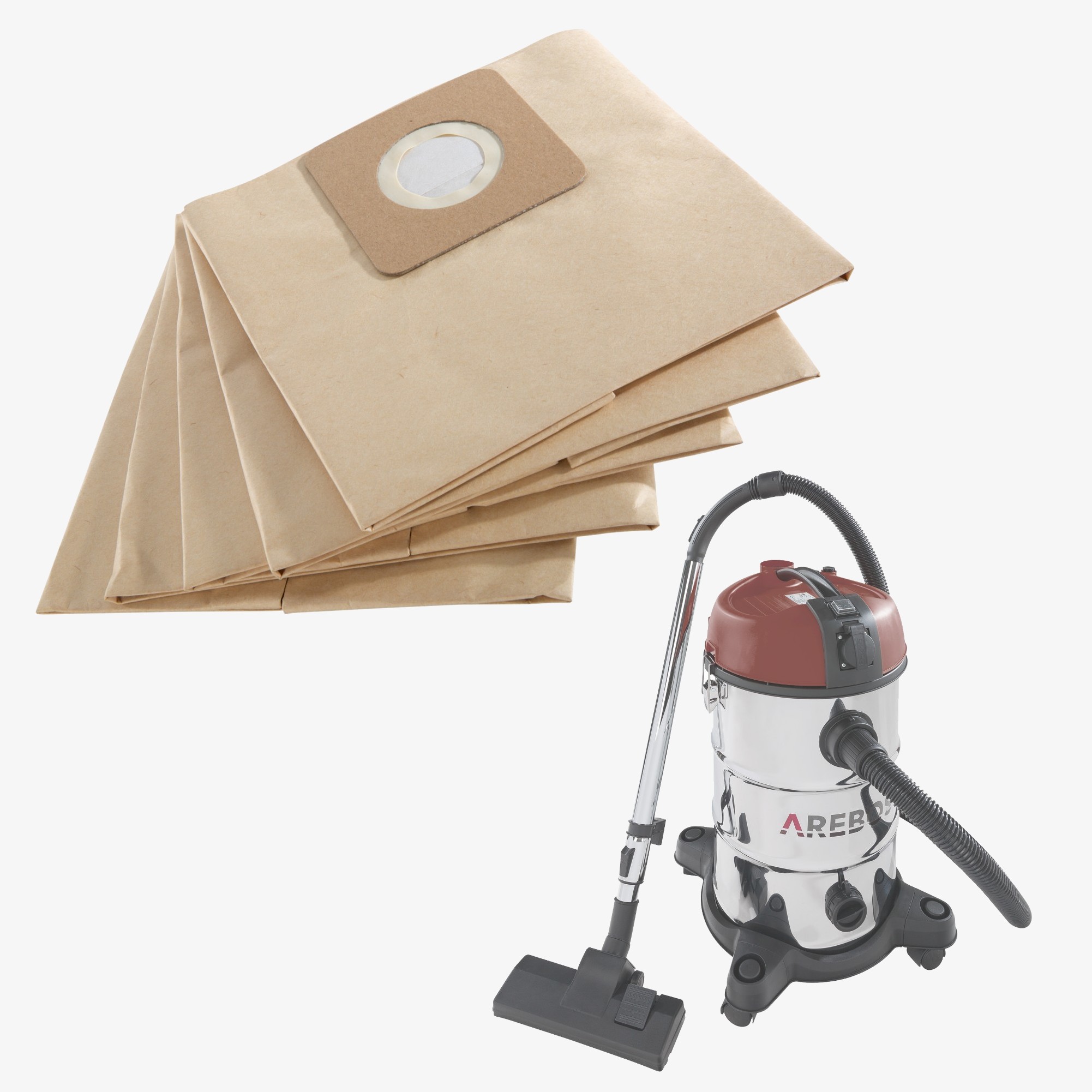 Sacchetto Arebos 5x per aspirapolvere industriale 2300 W