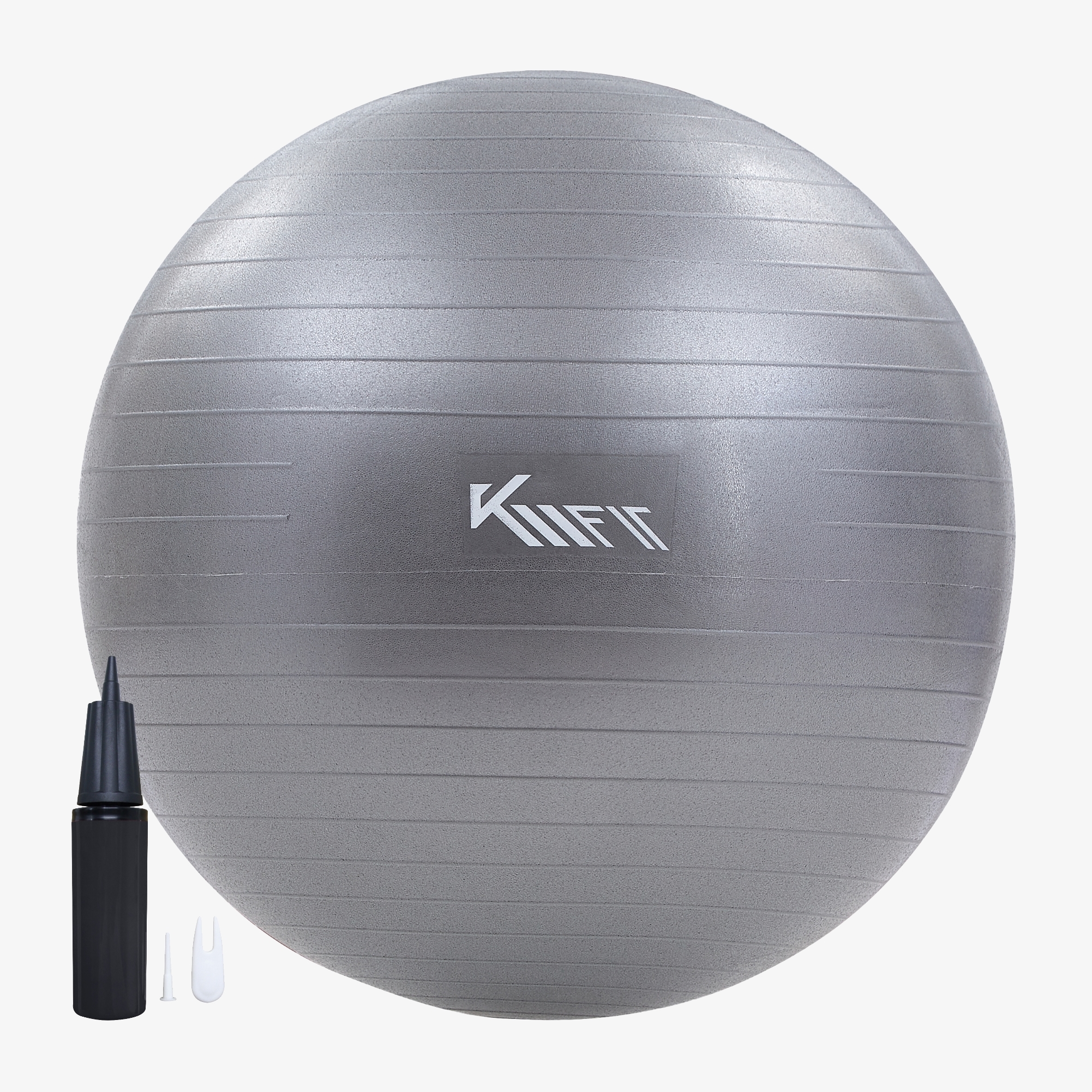 KM-Fit Palla professionale da 55 cm Sistema anti-scoppio pompa d'aria inclusa Senza BPA Palla per sedersi e per il fitness