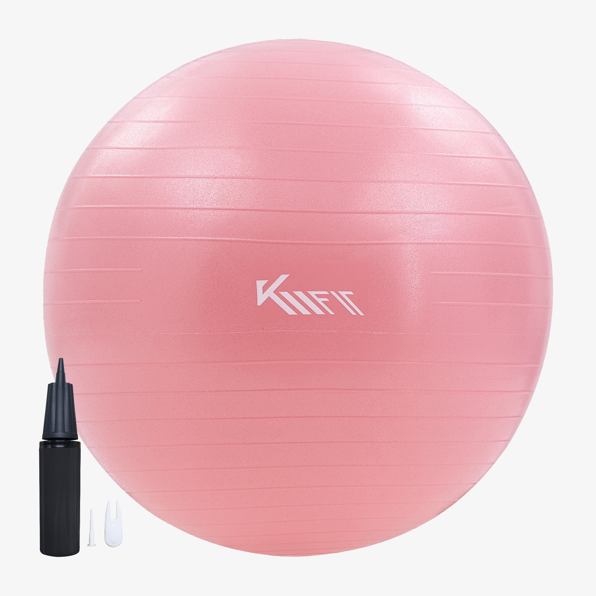 KM-Fit Palla professionale da 55 cm Sistema anti-scoppio pompa d'aria inclusa Senza BPA Palla per sedersi e per il fitness