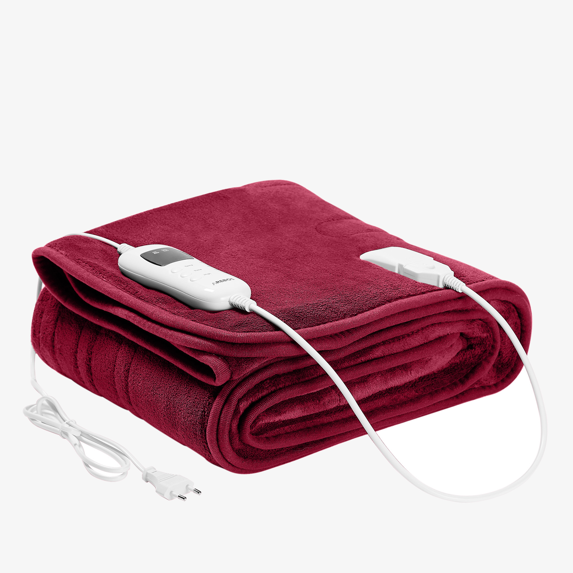 Coperta elettrica Arebos 160x120cm, lavabile a 40°.