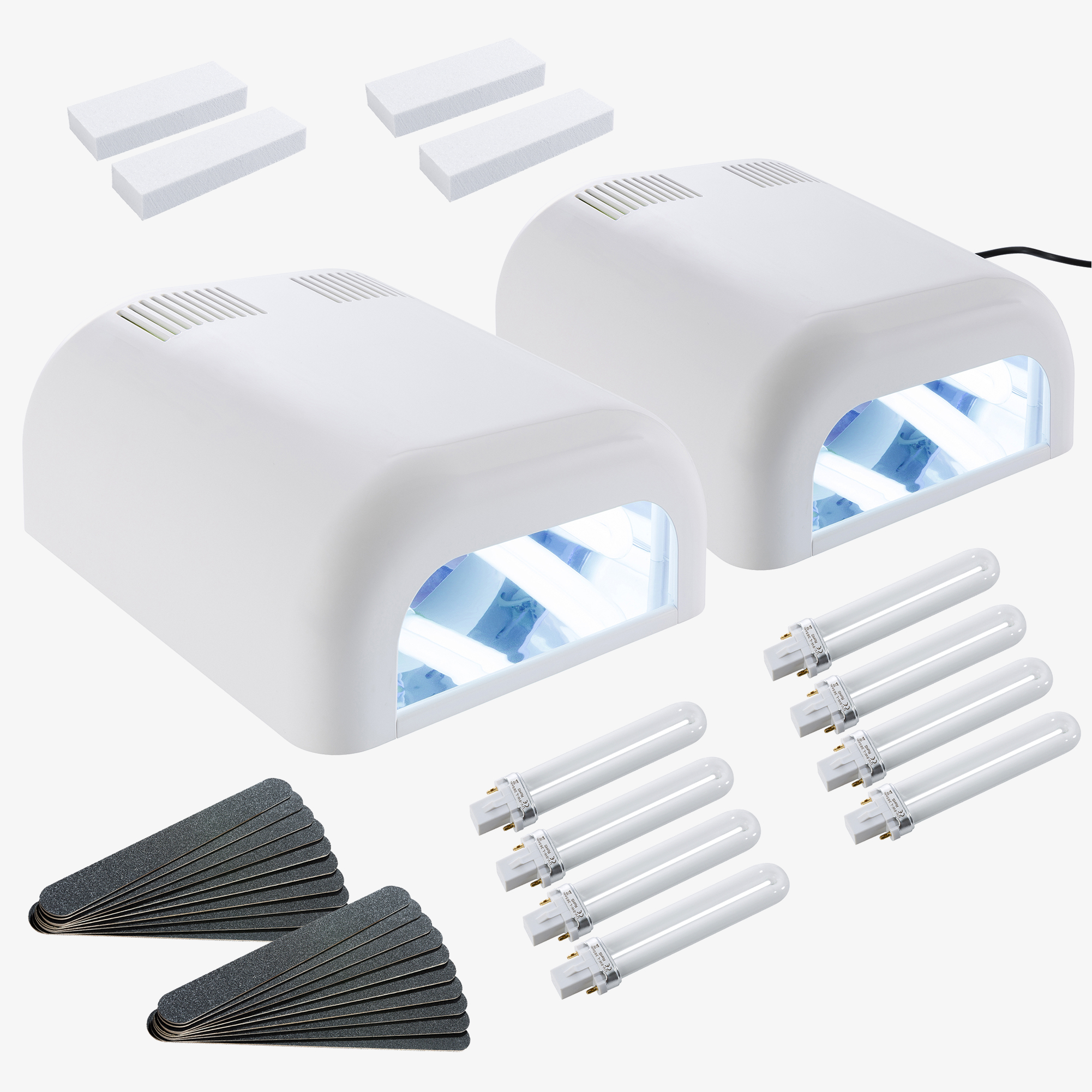 SINA 2x Unità di polimerizzazione a luce UV bianca incl. gel UV + timer
