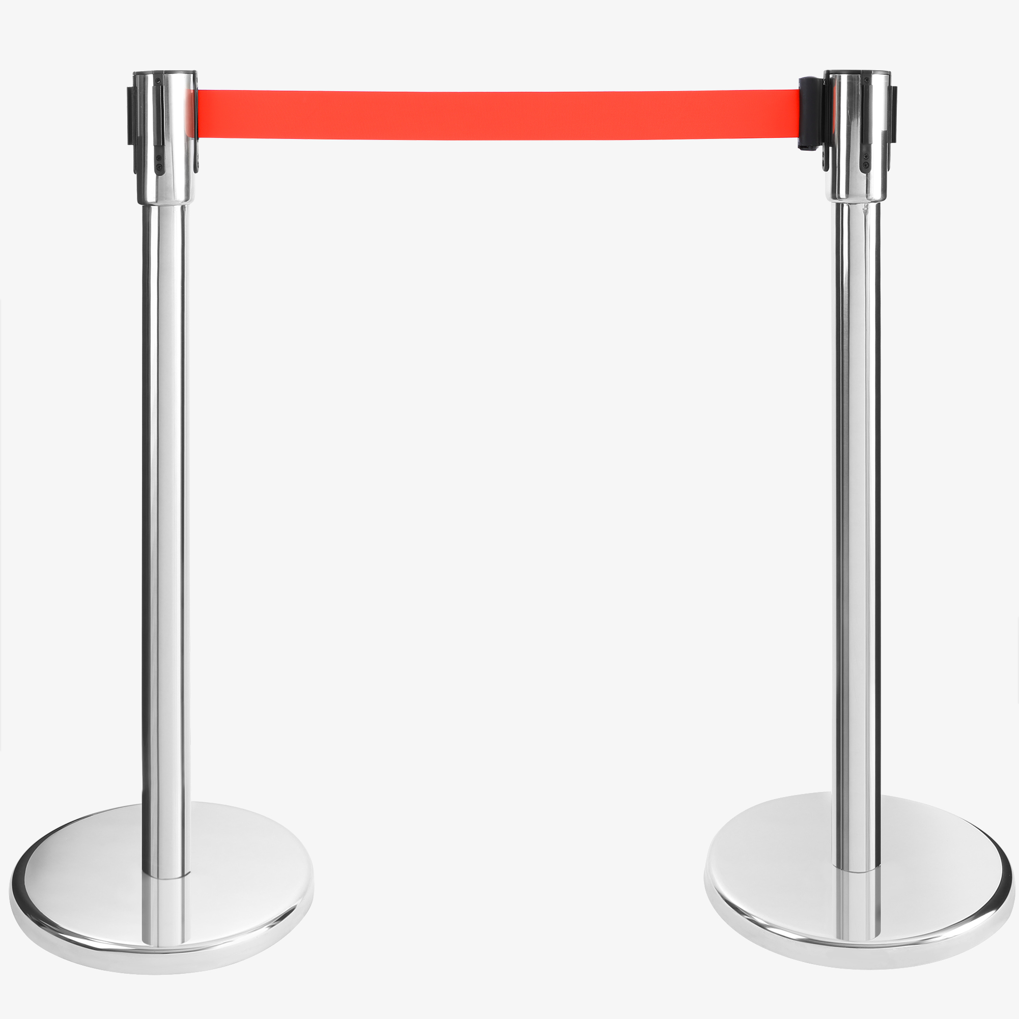 Arebos 2x Sistema di guida personale Stand/Post - con cintura tessile di 190 cm - per interni ed esterni
