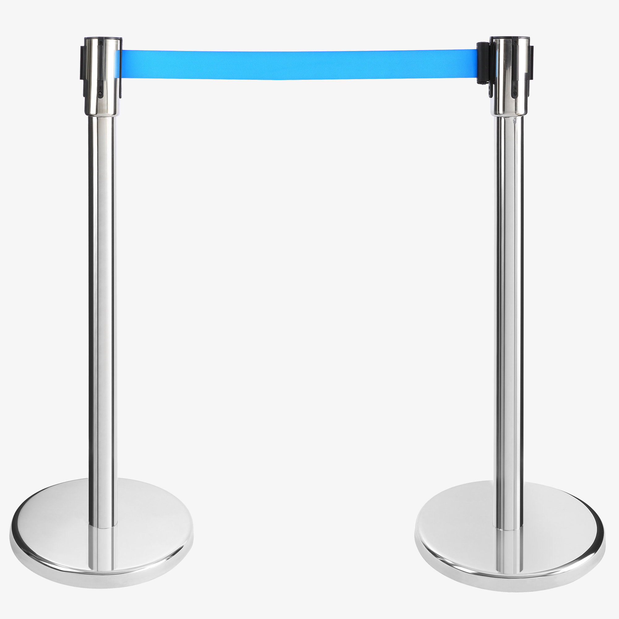 Arebos 2x Sistema di guida personale Stand/Post - con cintura tessile di 190 cm - per interni ed esterni