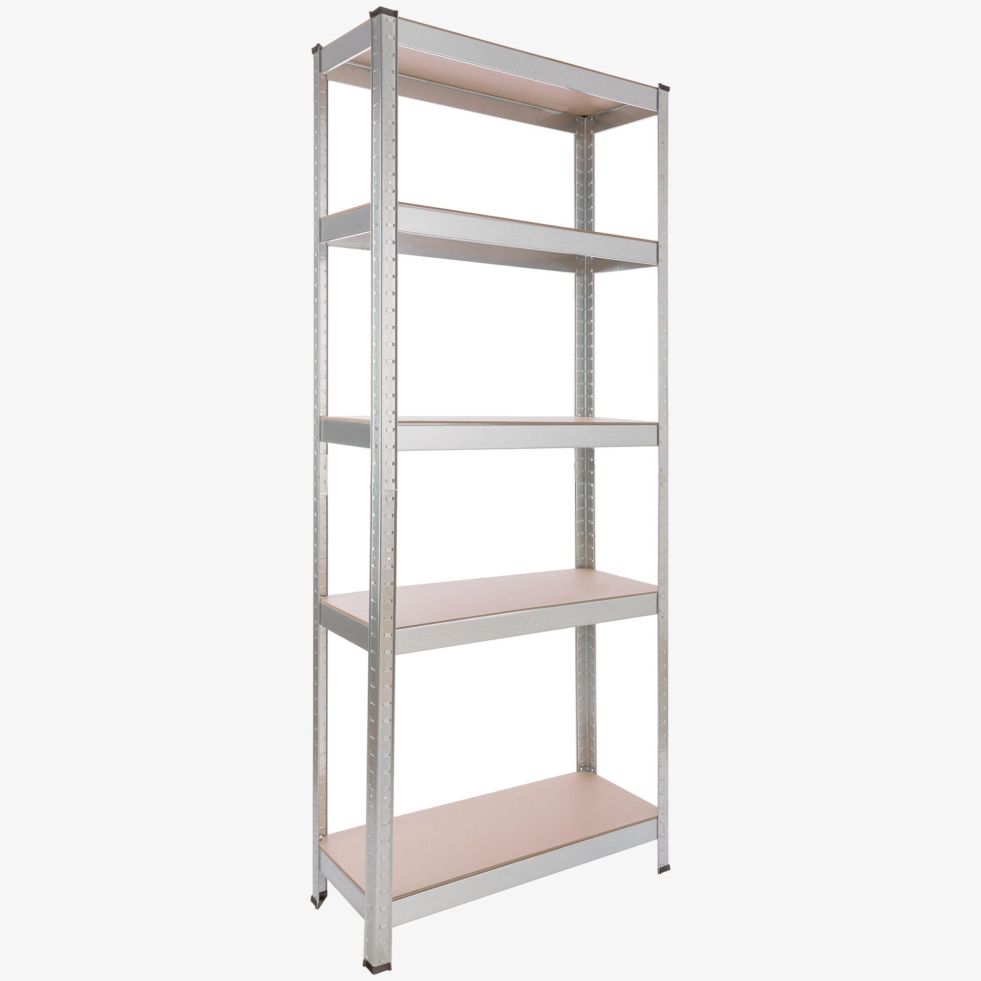 Arebos Scaffale per carichi pesanti 180 x 75 x 30 cm, portata 350 kg - argento