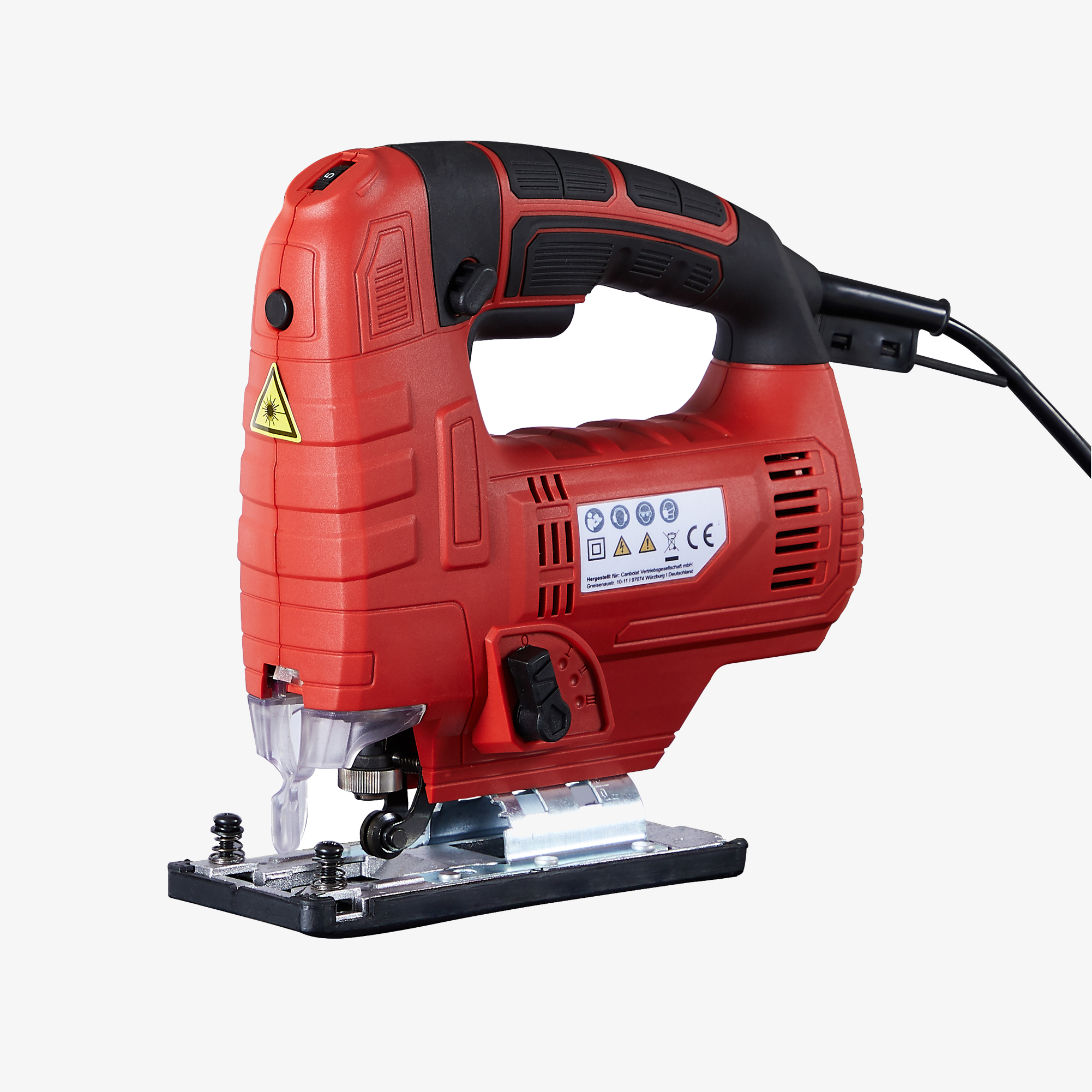 Seghetto alternativo elettrico professionale Arebos 710W - impugnatura ergonomica, inclinabile di 45° a sinistra e a destra