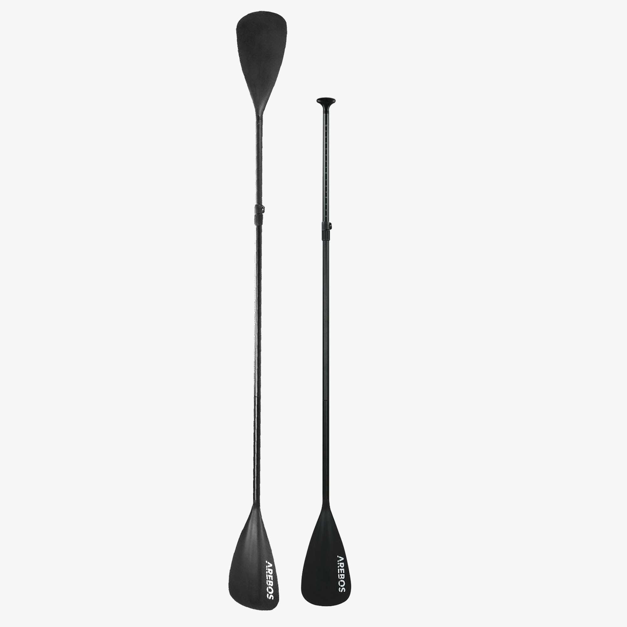 Arebos SUP Board -Stand UP Paddle - Doppia pagaia in alluminio 2 in 1 - 156-215cm