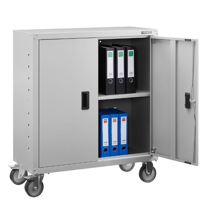 Armadio per archiviazione con rotelle 90 cm