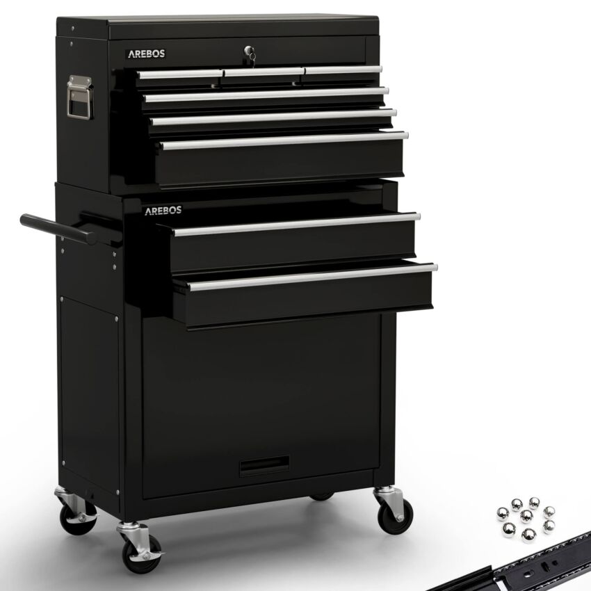 Carrello da officina con 9 scomparti