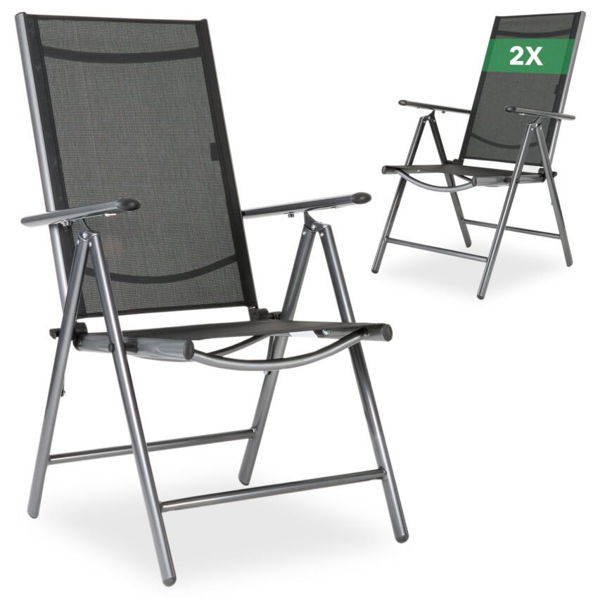 Sedia da giardino pieghevole set da 2
