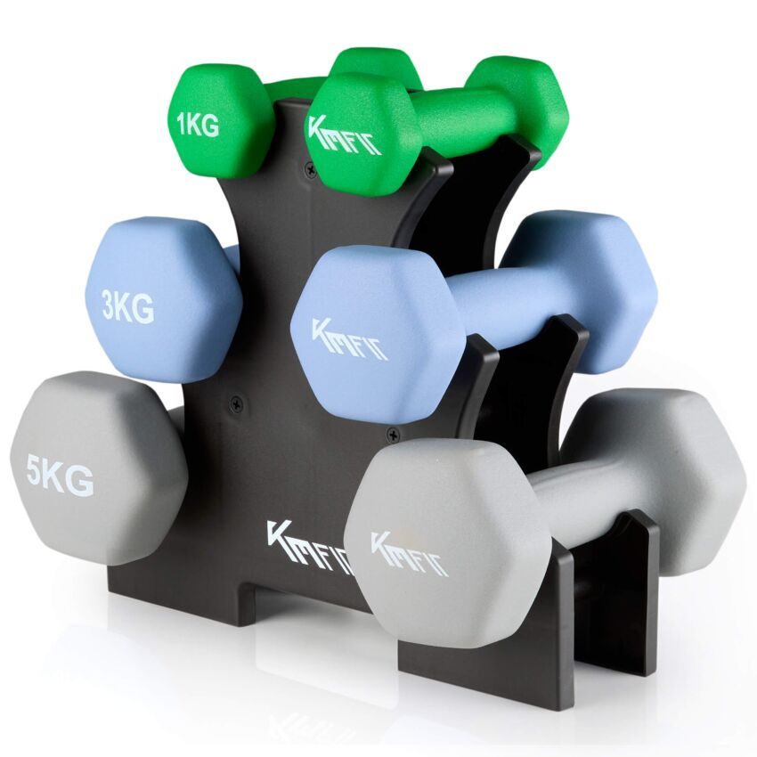 KM-Fit set manubri 18 kg