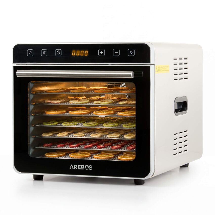 Essiccatore da cucina in acciaio inossidabile con 8 griglie in acciaio inossidabile, 700 W