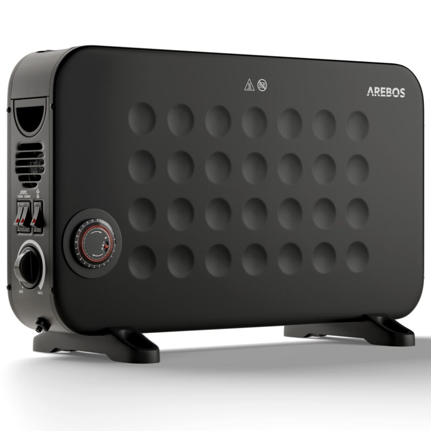 Convettore 2000 W nero