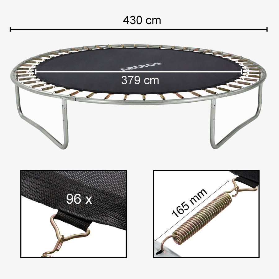 Tappeto elastico 430 cm 96 Occhielli 165 mm