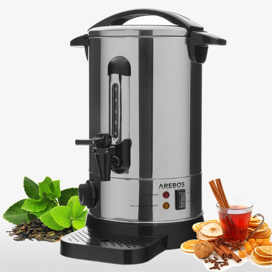 Bollitore per vin brulé 8,8L 950W in acciaio inox