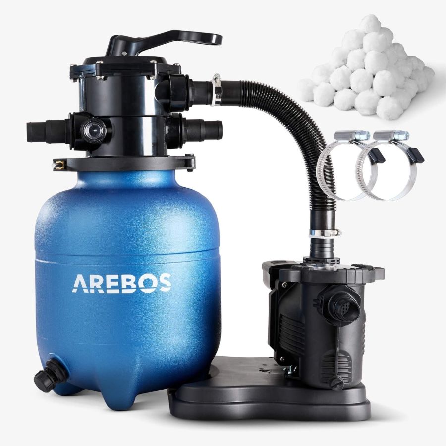 Sistema di filtrazione a sabbia e sfere filtranti - Blu
