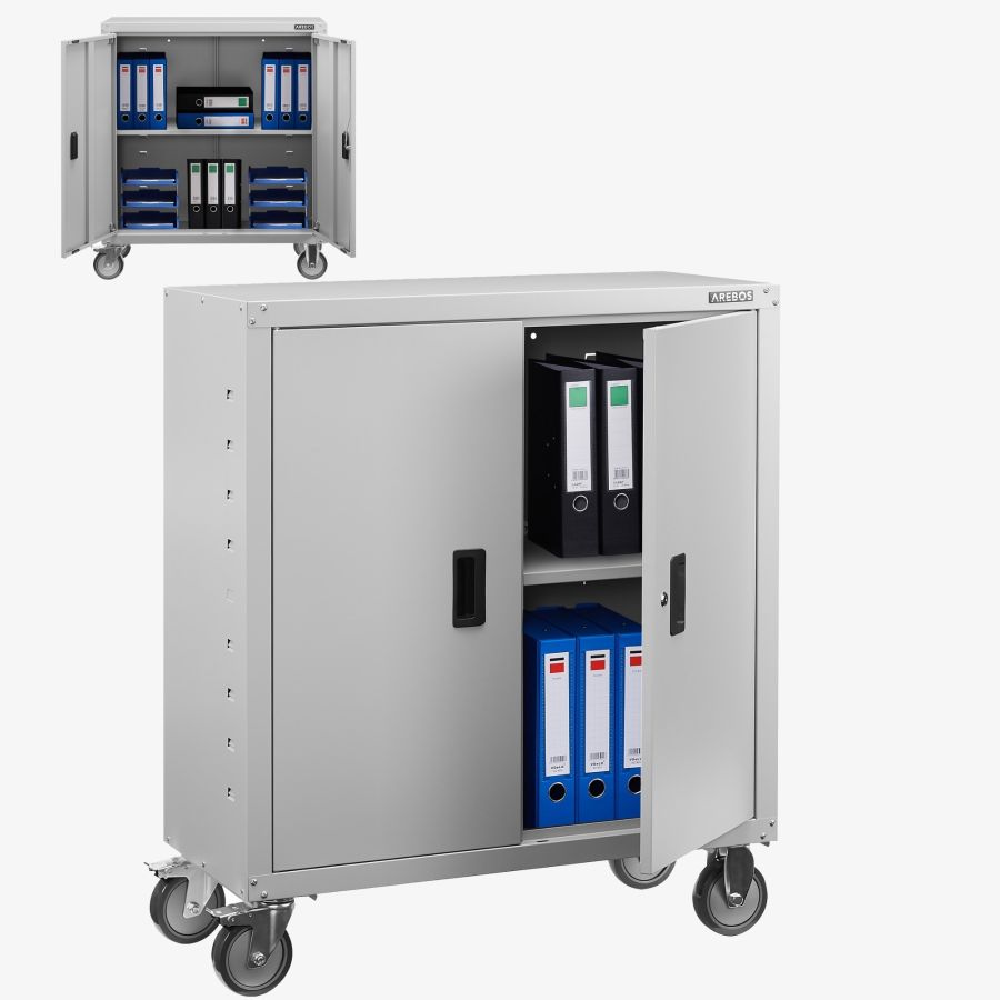 Armadio per archiviazione con rotelle 90 cm