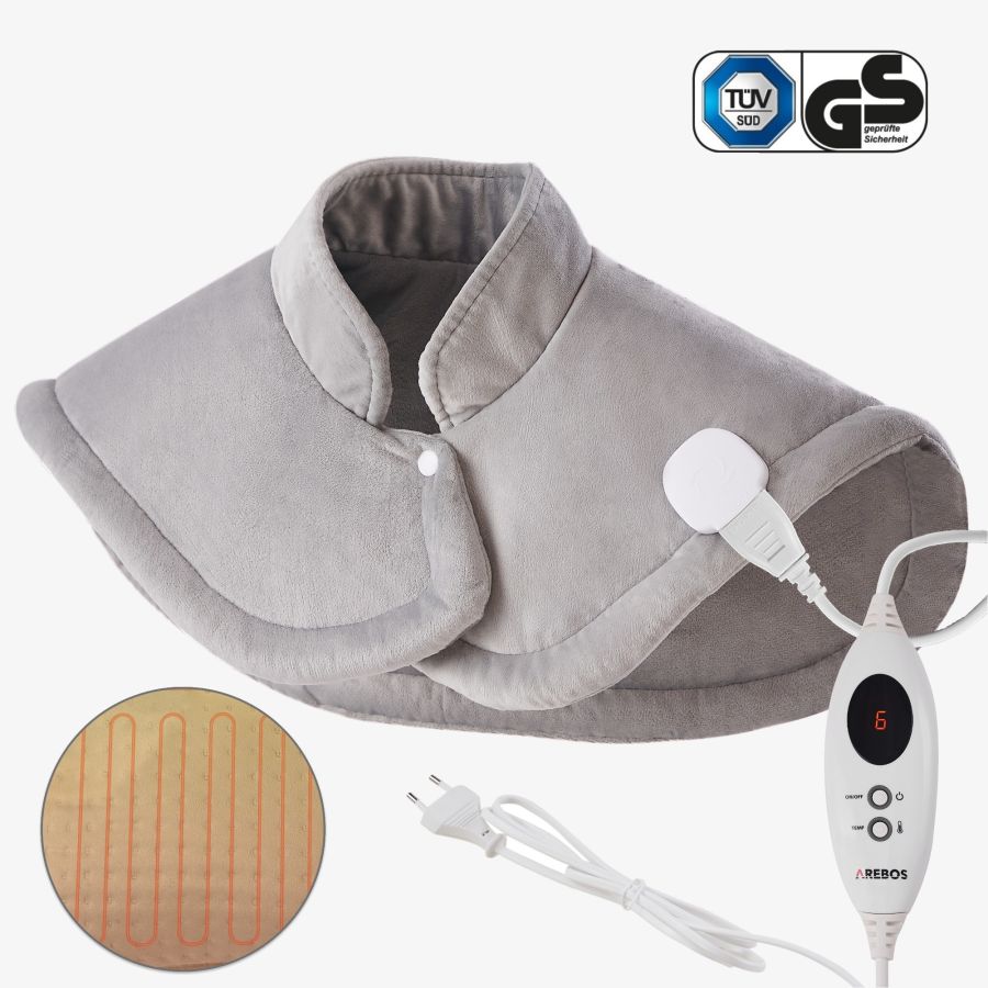 Cuscino riscaldante elettrico per spalle, collo e schiena