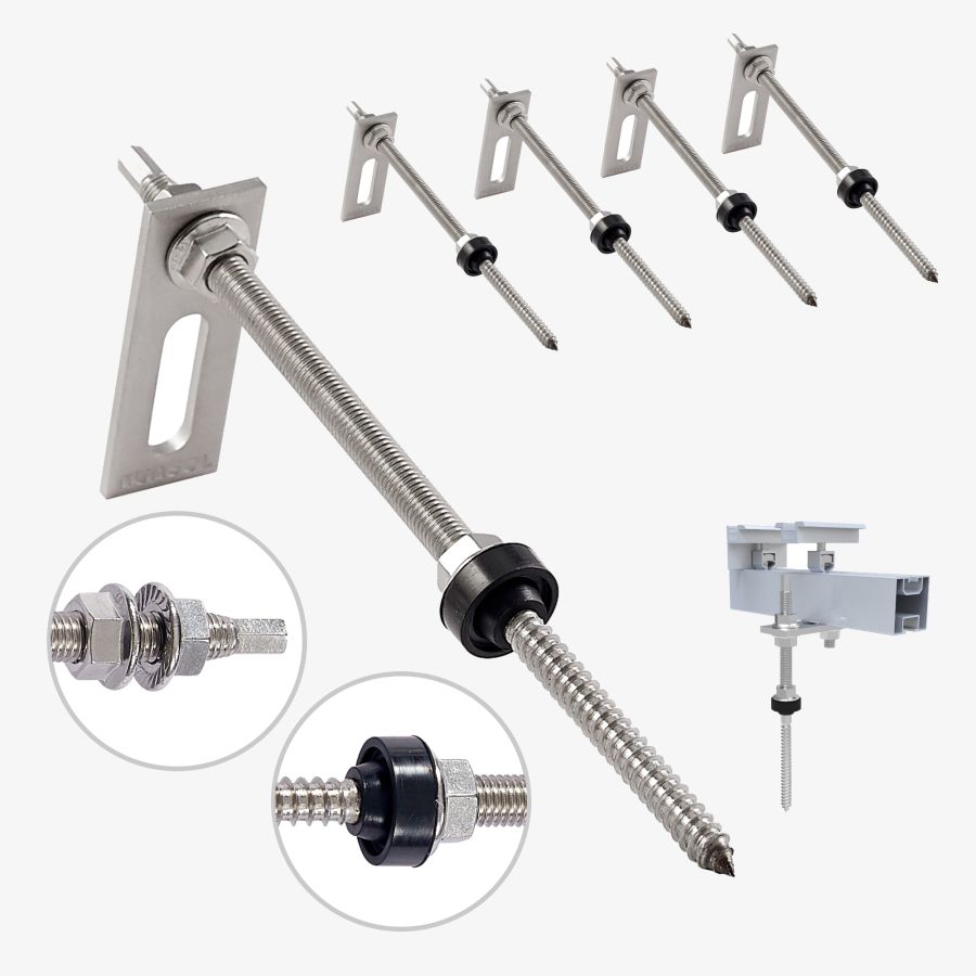 NuaFix - 4x bulloni di sospensione M10x200mm