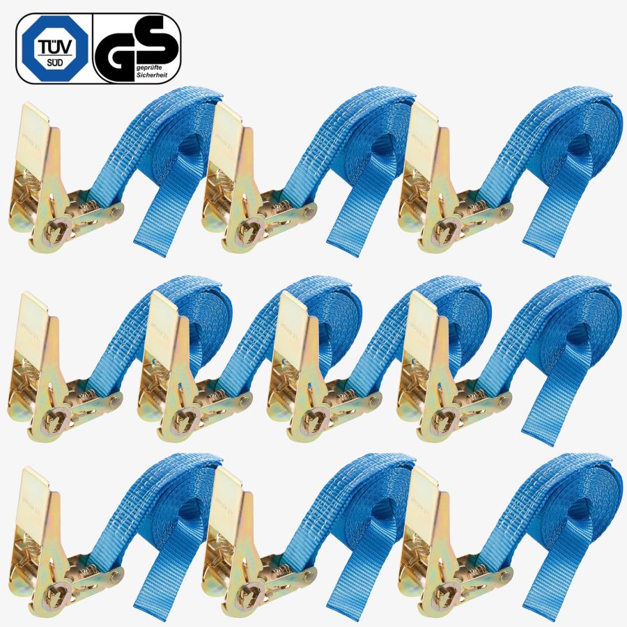 Cinghia di tensionamento 4m - 1 pezzo - 25mm - set di 10