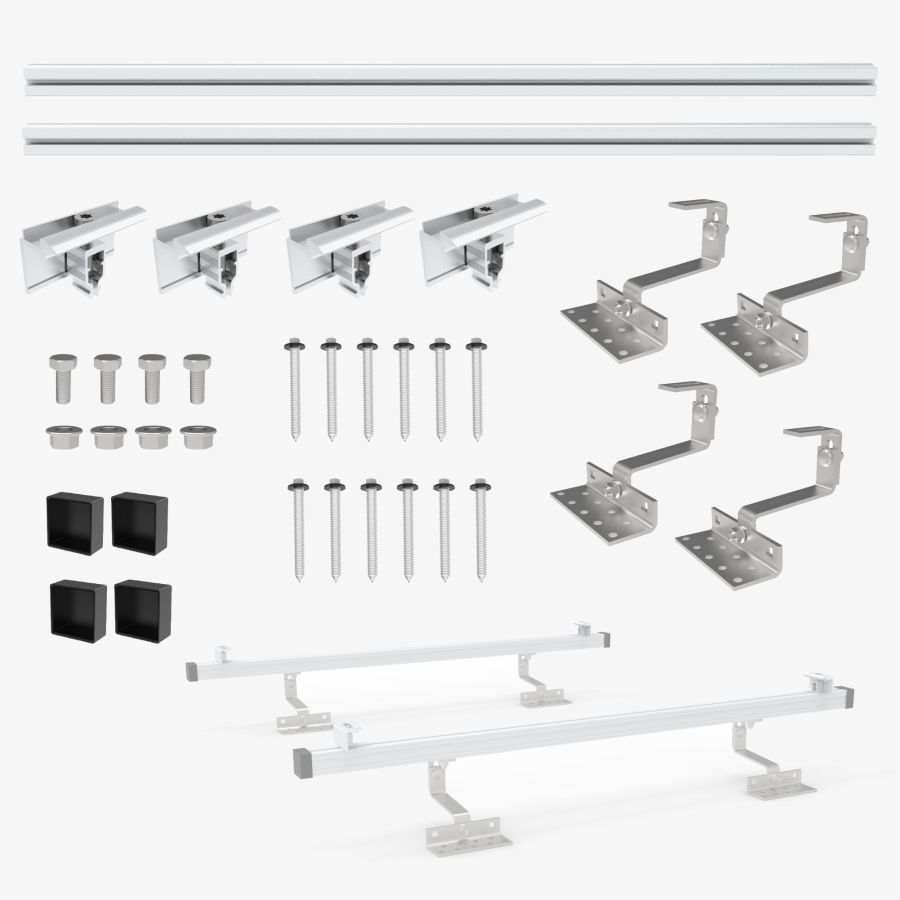 Set di montaggio per tegole fotovoltaiche Nuasol - 1 modulo