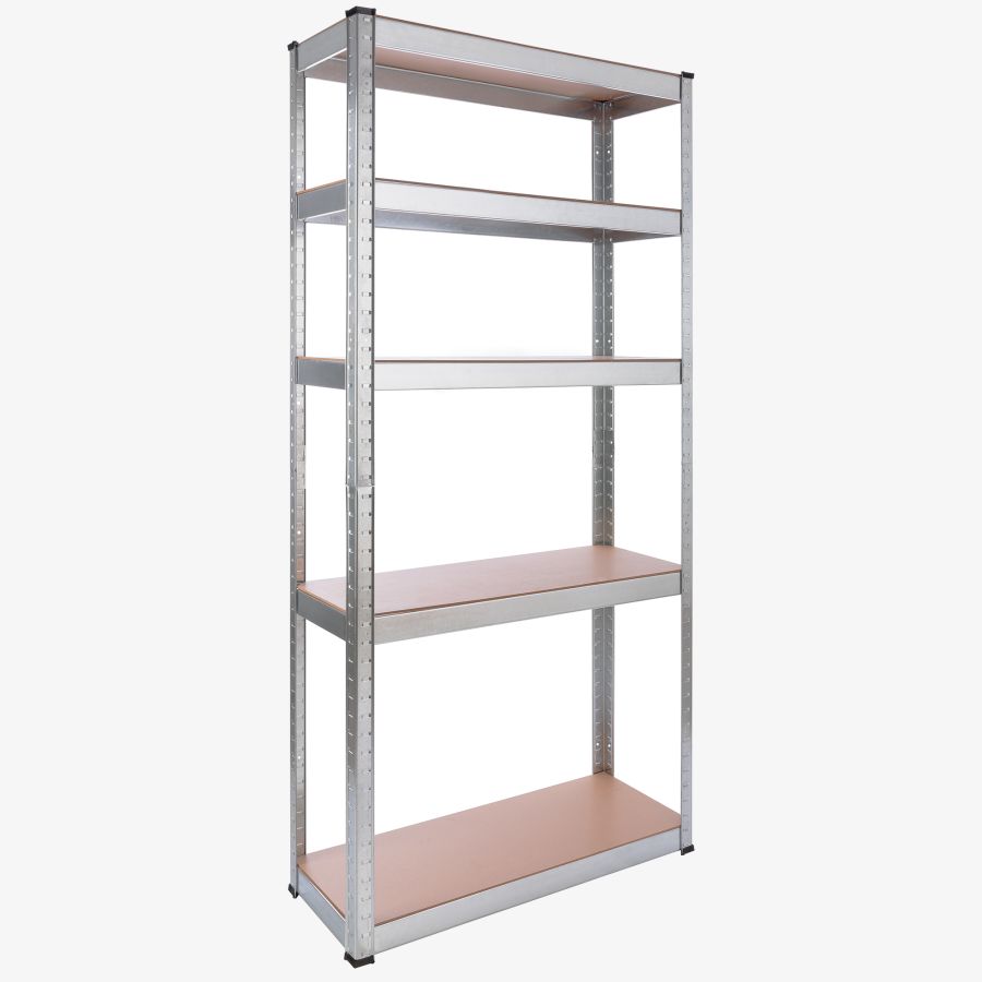 Scaffale per carichi pesanti 170 x 80 x 30 cm 350 kg - argento