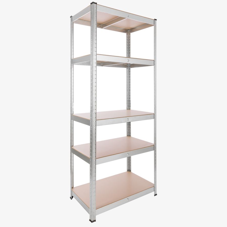 Scaffale per carichi pesanti 180 x 75 x 45 cm 875 kg - argento