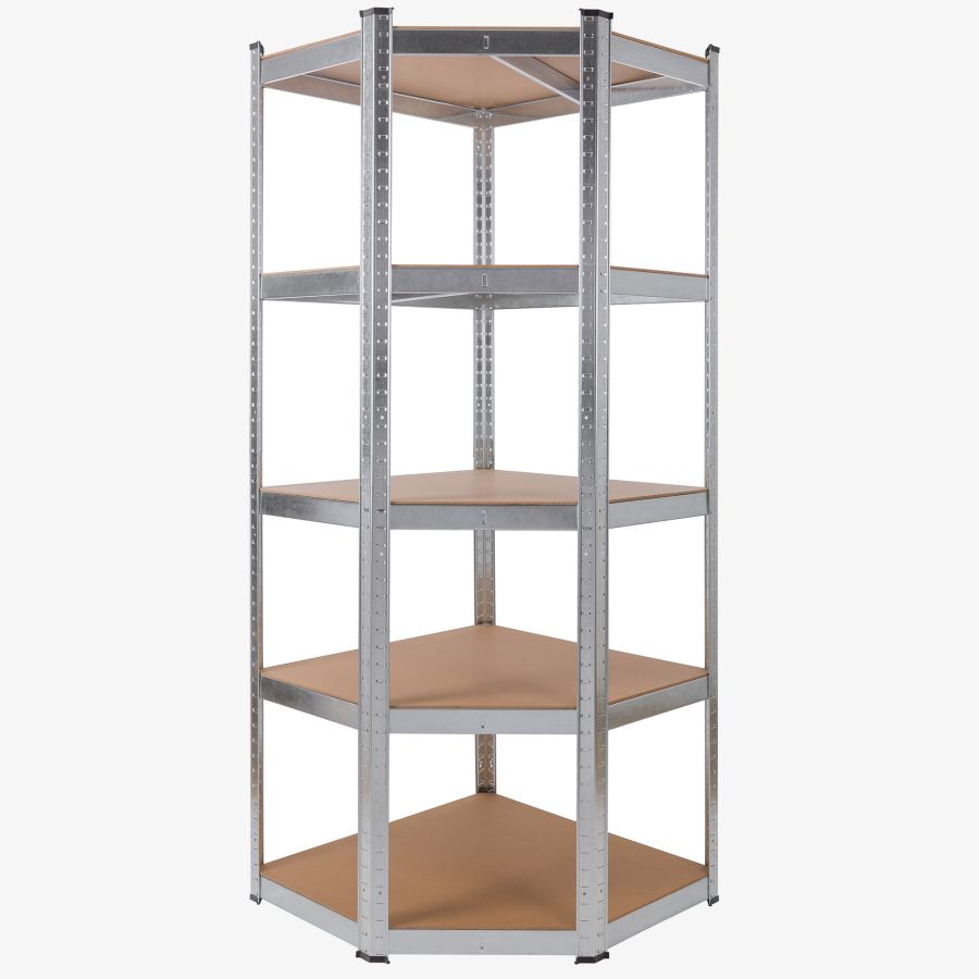 Scaffale per carichi pesanti 180 x 70 x 70 cm 875 kg - argento